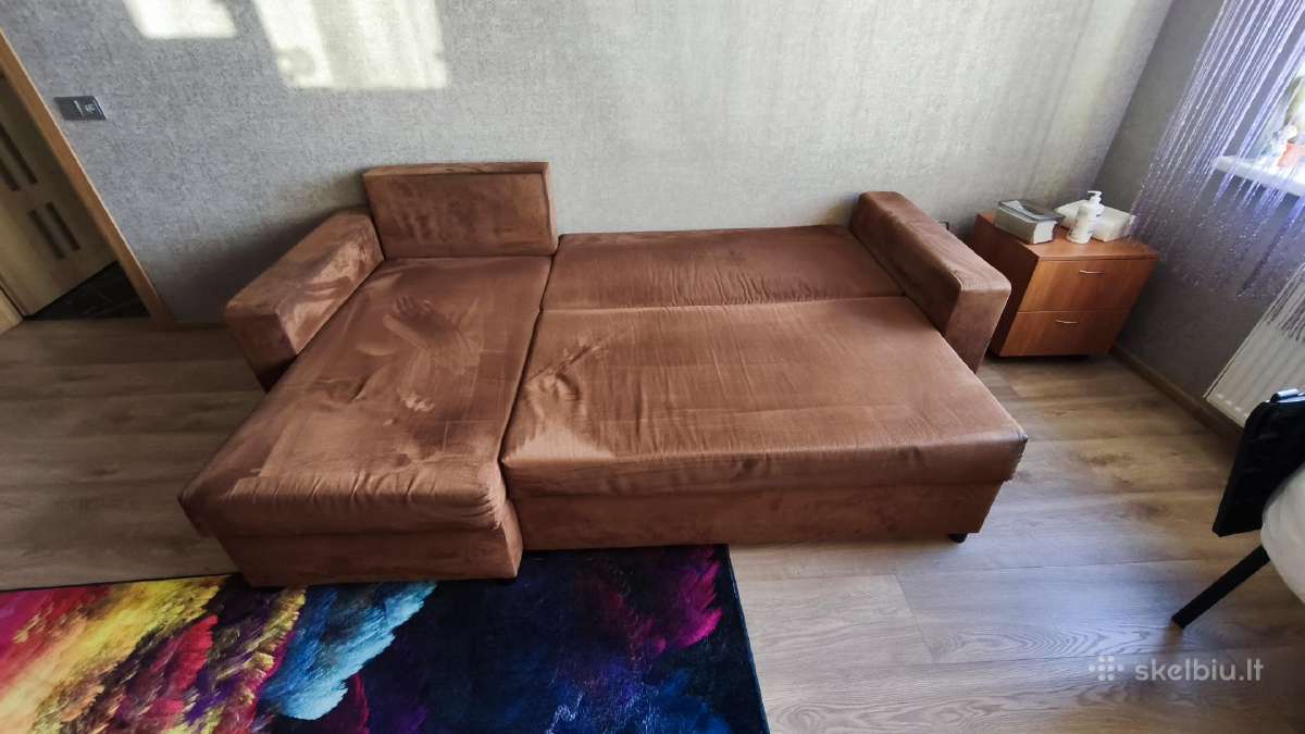 Miegama sofa lova kampas su pagalvėmis - nuotraukos Nr. 4