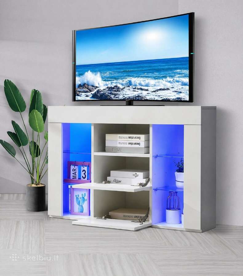 TV spintelė su LED apšvietimu - nuotraukos Nr. 2