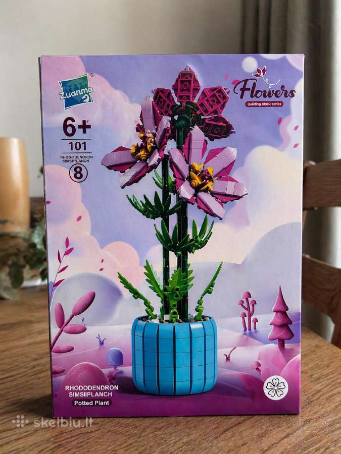 Konstruktoriaus gėlių rinkinys „rhododendron“