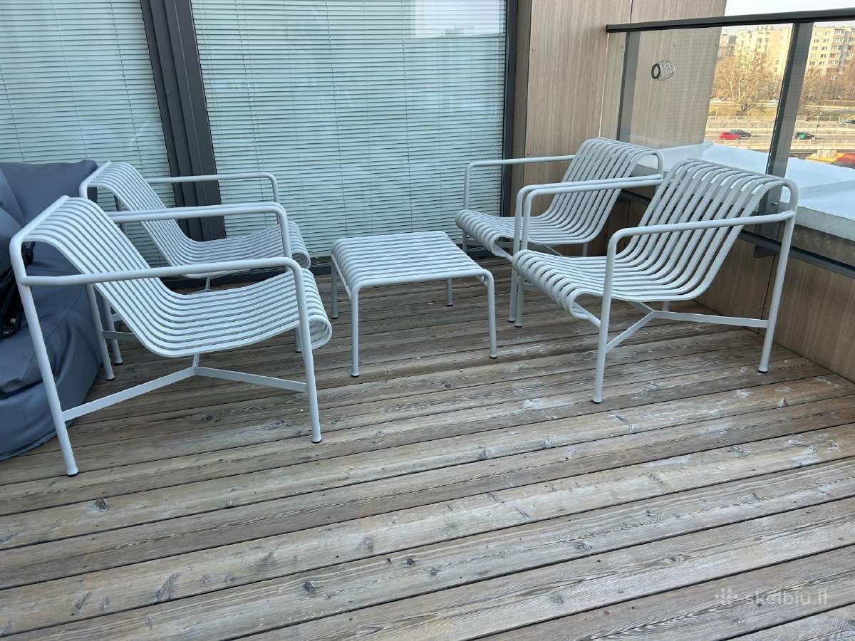 Hay Palissade lounge chair and ottoman