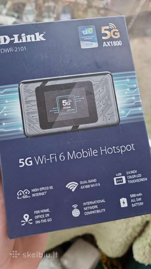 D-link Dwr-2101 Ax1800 5G Wi-fi 6 Mobile Hotspot.