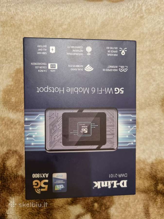 D-link Dwr-2101 Ax1800 5G Wi-fi 6 Mobile Hotspot. - nuotraukos Nr. 2