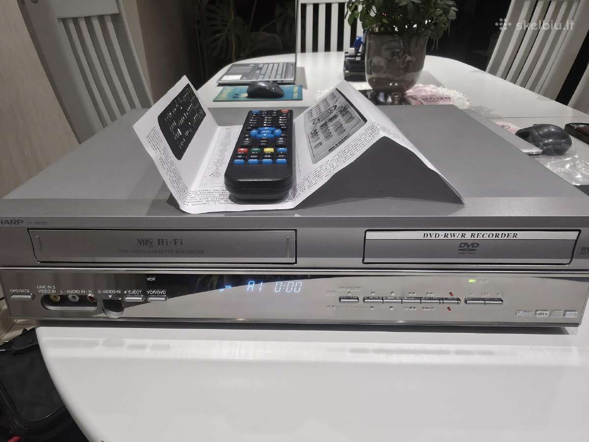 Sharp Dv-rw260s kombinuotas, įrašantis iš vhs įdvd - nuotraukos Nr. 4