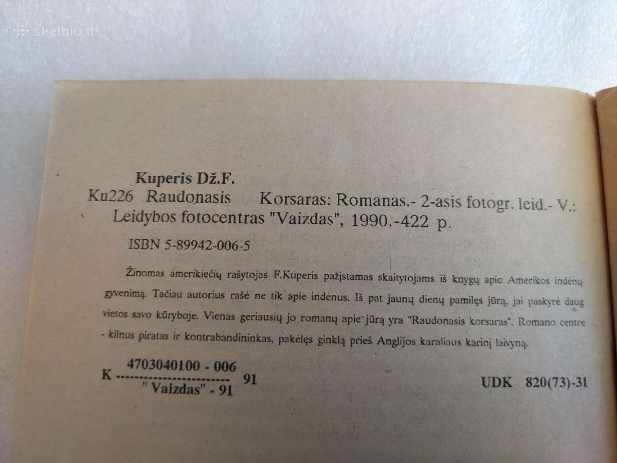 Raudonasis korsaras - nuotraukos Nr. 3