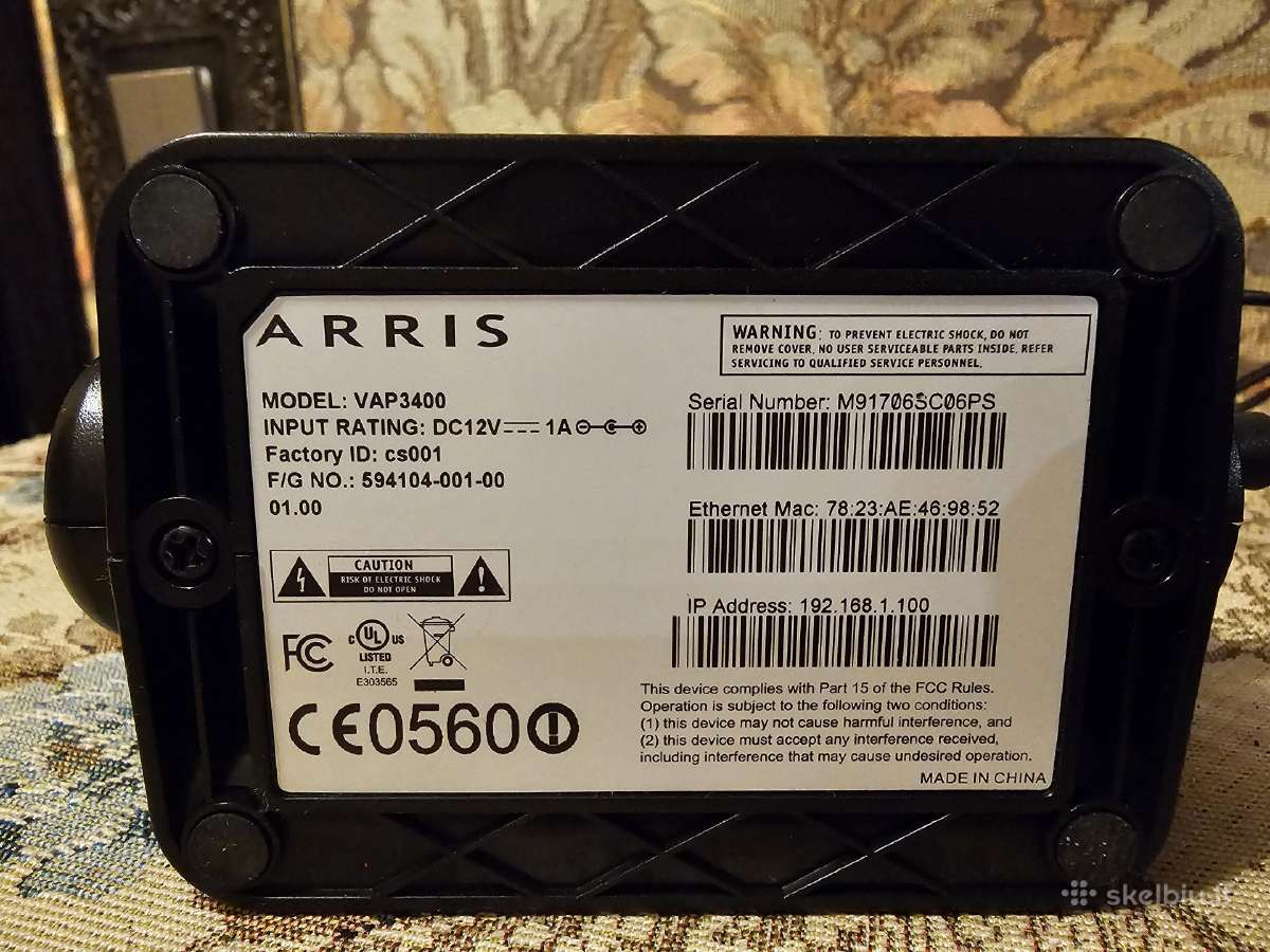 Arris Vap3400 Wireless Video Bridge komplektas - nuotraukos Nr. 2