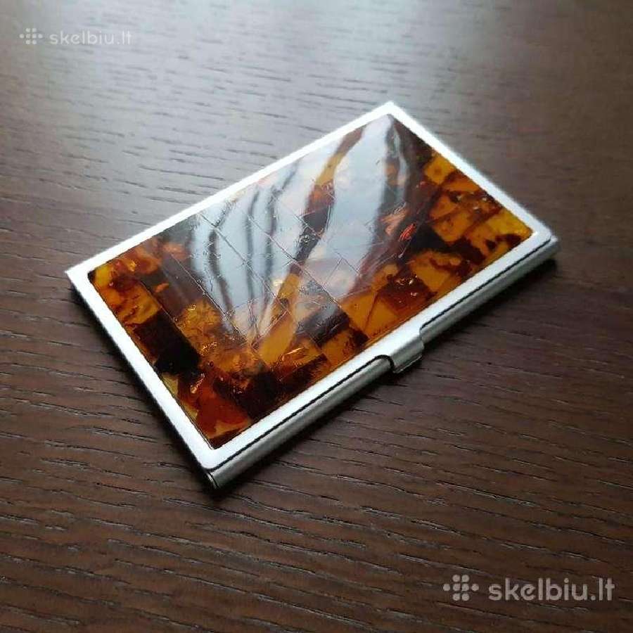 Veidrodelis ir vizitine su naturaliu gintaru - nuotraukos Nr. 8