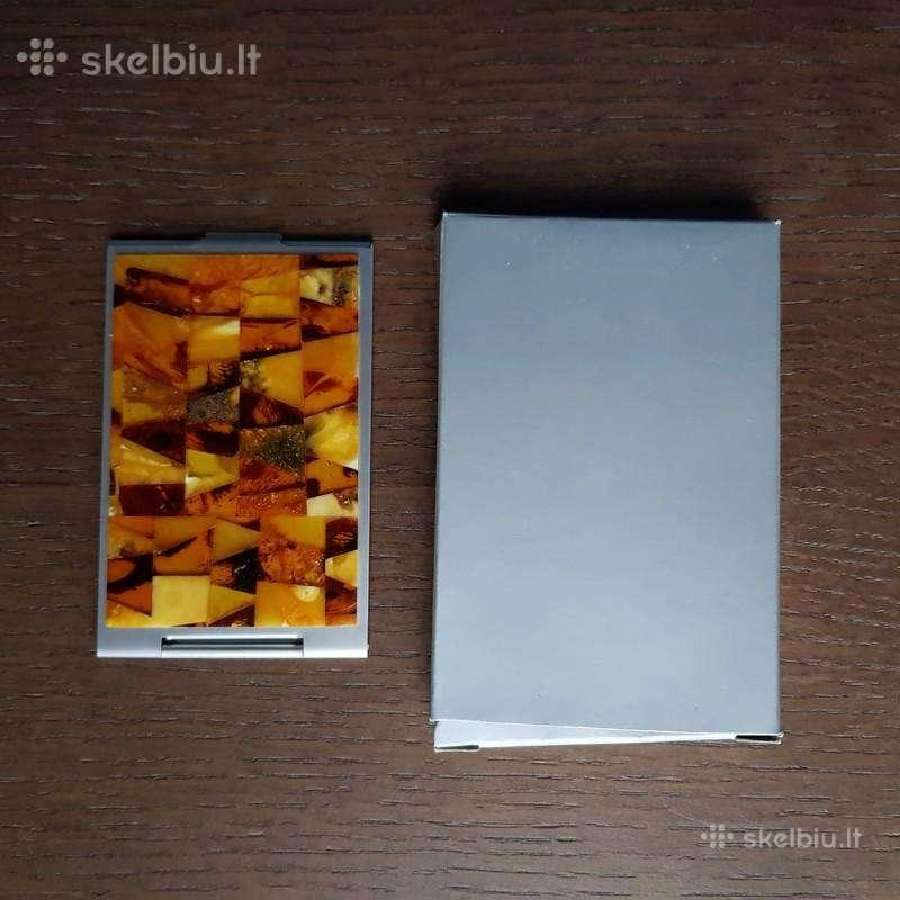 Veidrodelis ir vizitine su naturaliu gintaru - nuotraukos Nr. 19