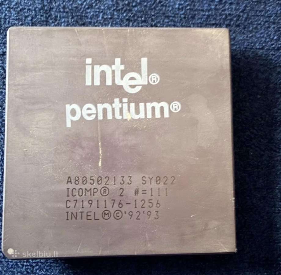 Vintage Socket 7 motininė plokštė su Intel Pentium - nuotraukos Nr. 5