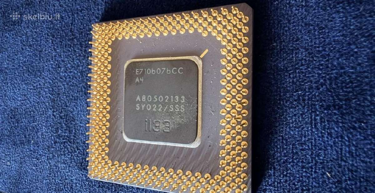Vintage Socket 7 motininė plokštė su Intel Pentium - nuotraukos Nr. 6