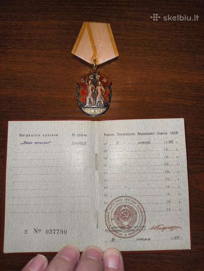 CcCCCP ordinas su dokumentu - išduotu Lietuviui. - nuotraukos Nr. 4