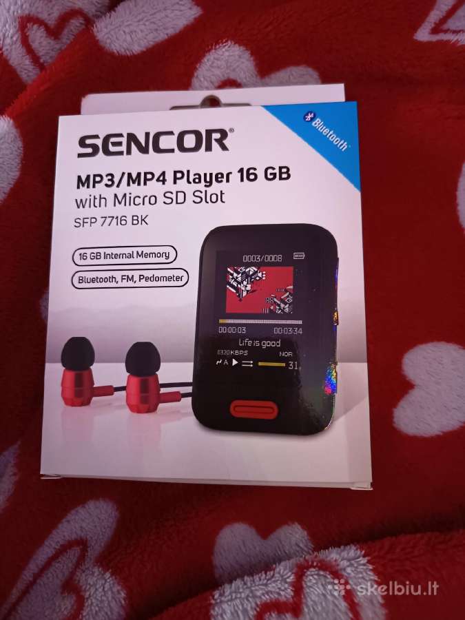 Sencor Mp3 grotuvas su visa komplektacija, nenaudo