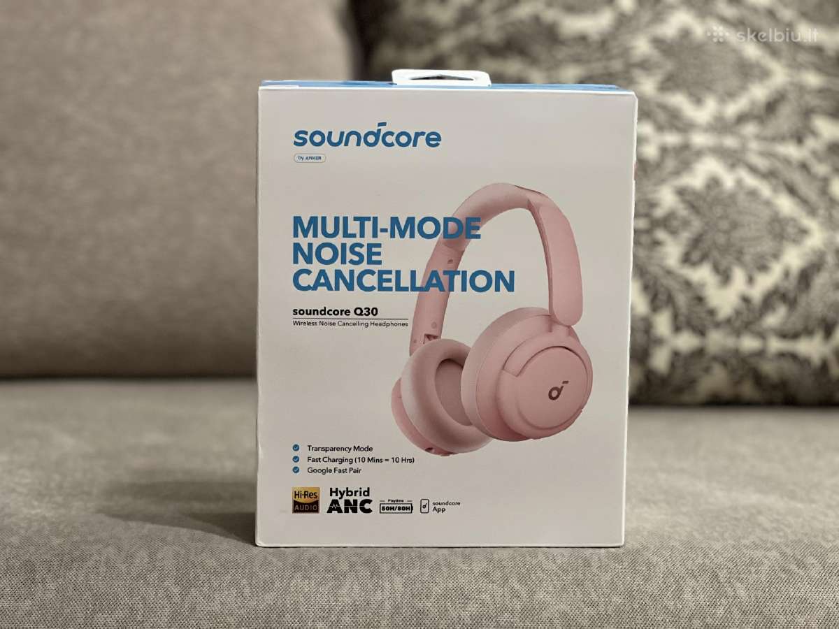 Anker Soundcore Q30 (Pink) Rausvos spalvos