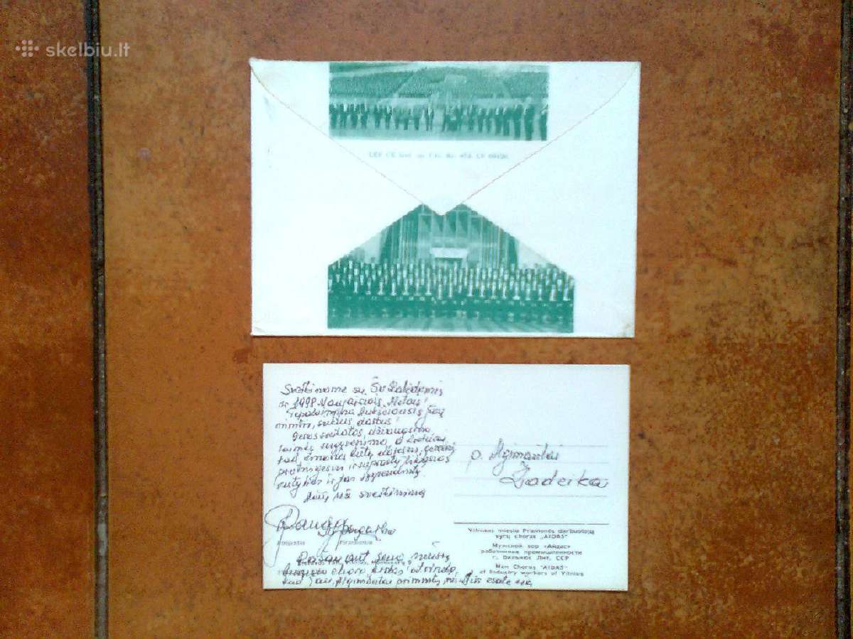 Seni choro "Aidas" vokai su J. Vanago autografu - nuotraukos Nr. 2