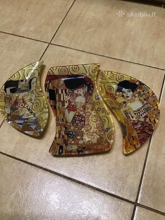 Gustavo Klimto dekoro lėkštės