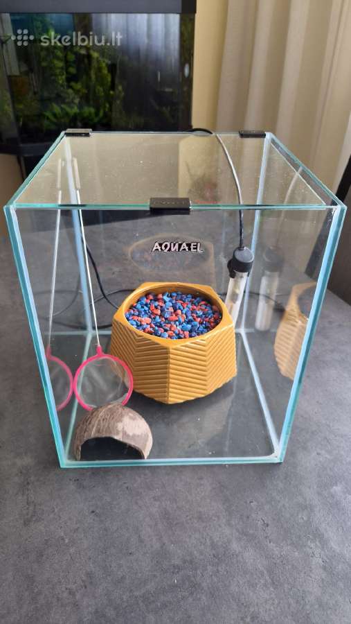 Aquael 19ltr akvariumas kubas shrimp