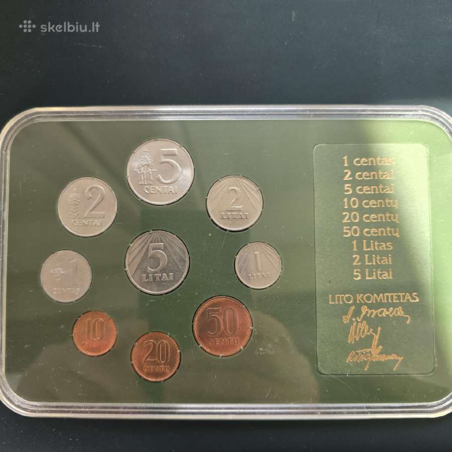 Lietuva 1991m bankinis litų rinkinys