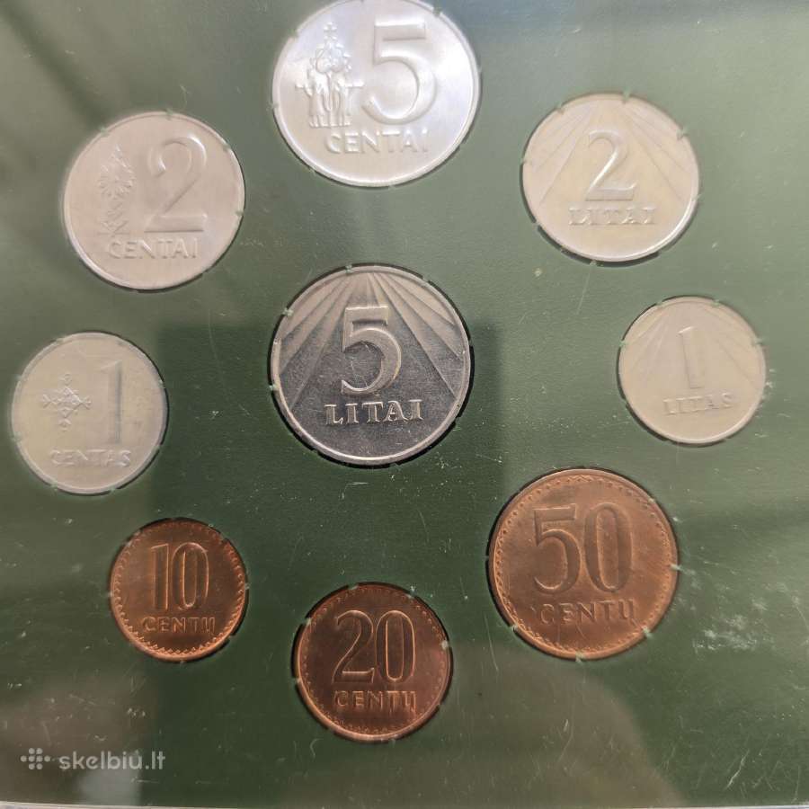 Lietuva 1991m bankinis litų rinkinys - nuotraukos Nr. 2