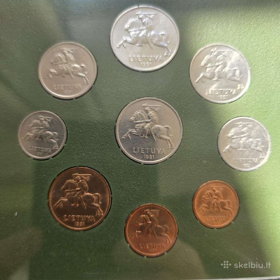 Lietuva 1991m bankinis litų rinkinys - nuotraukos Nr. 4