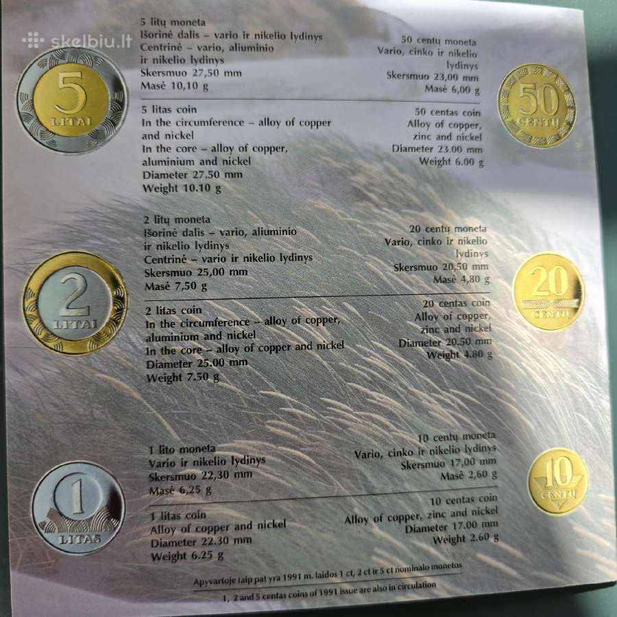 Lietuva 2000m Lb rinkinys - nuotraukos Nr. 5