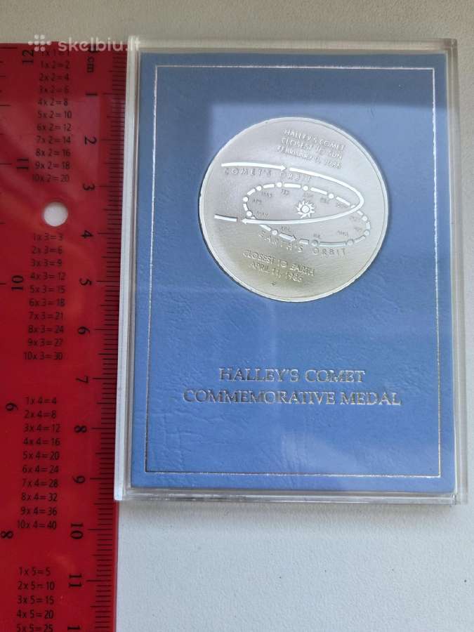 Sidabras, sidabrinis medalis, Halio kometa - nuotraukos Nr. 3