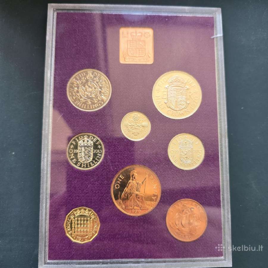D.britanija UK 1970m proof rinkinys