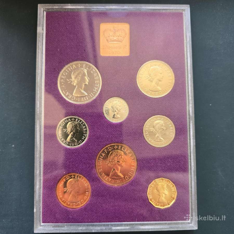 D.britanija UK 1970m proof rinkinys - nuotraukos Nr. 2
