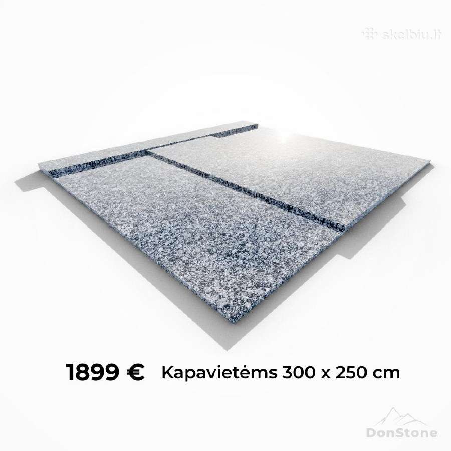 Parduodamas granito plokščių komplektas kapavietei