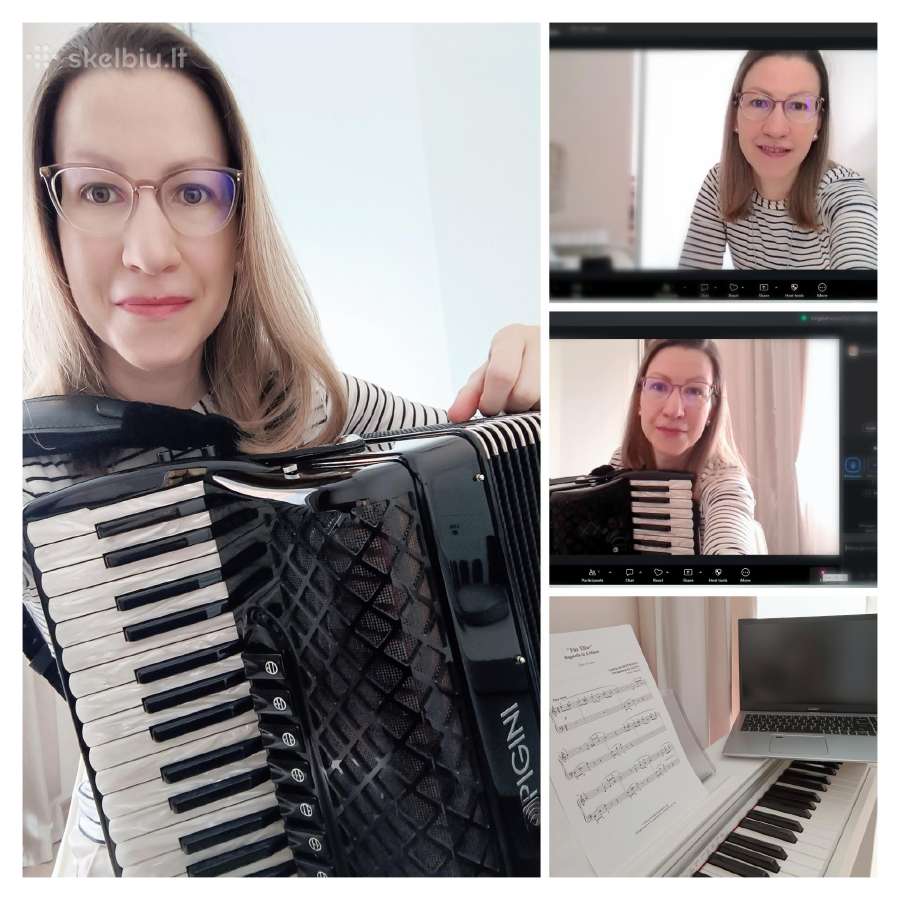 Akordeono ir pianino pamokos internetu