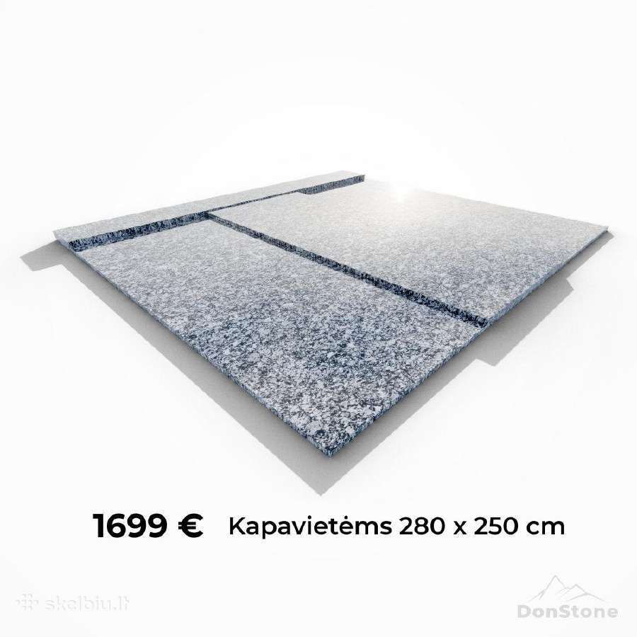Parduodamas granito plokščių komplektas kapavietei