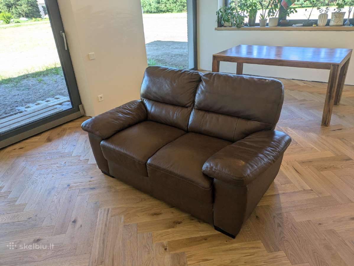 Odinė sofa - nuotraukos Nr. 3