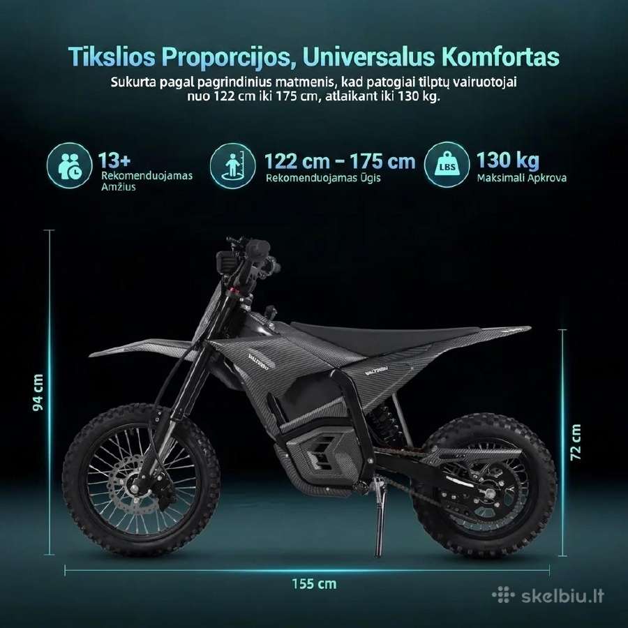 Elektrinis motociklas Valtinsu Em-5 48v 3400w - nuotraukos Nr. 11