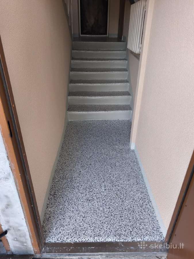 Daugiabučių laiptinių, garažų epoksidinis dažymas - nuotraukos Nr. 18