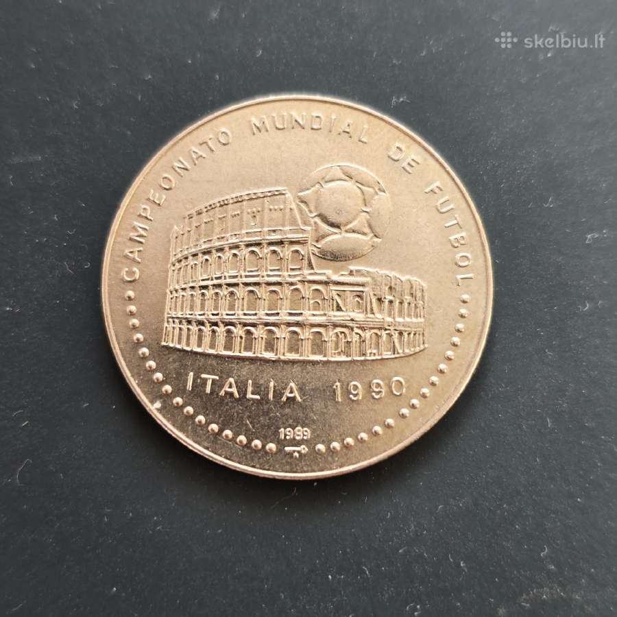 Kuba 1989 1 peso Unc Futbolas