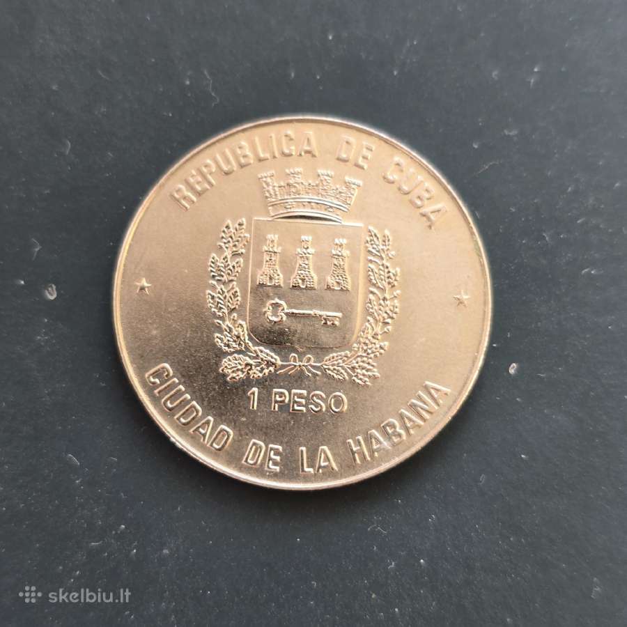 Kuba 1989 1 peso Unc Futbolas - nuotraukos Nr. 2