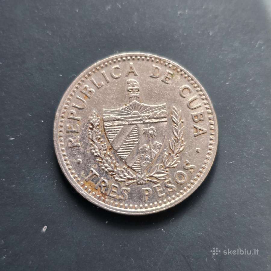 Kuba 1992 3 pesos Che Guevara iš apyvartos - nuotraukos Nr. 2