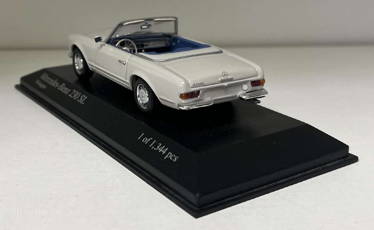 Kolekciniai modeliukai-mercedes Benz 230sl - nuotraukos Nr. 3