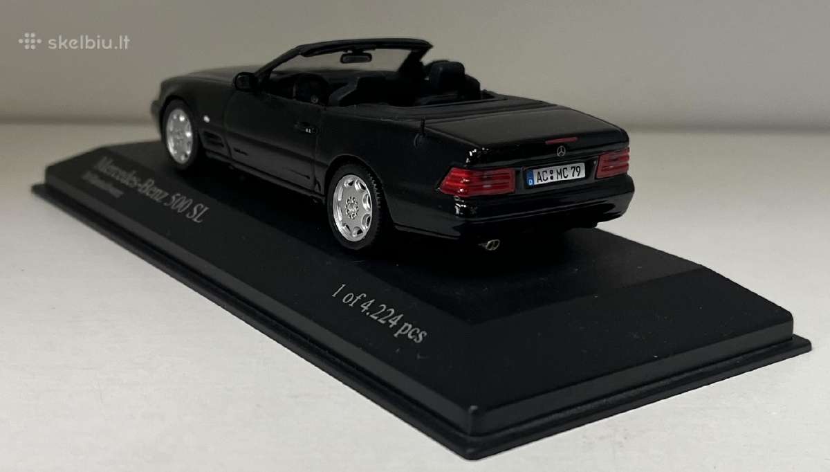 Kolekciniai modeliukai-mercedes Benz 500sl - nuotraukos Nr. 3