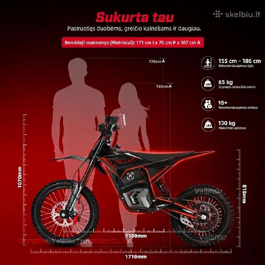 Elektrinis motociklas Valtinsu Em-5 Pro 60v 5600w - nuotraukos Nr. 11