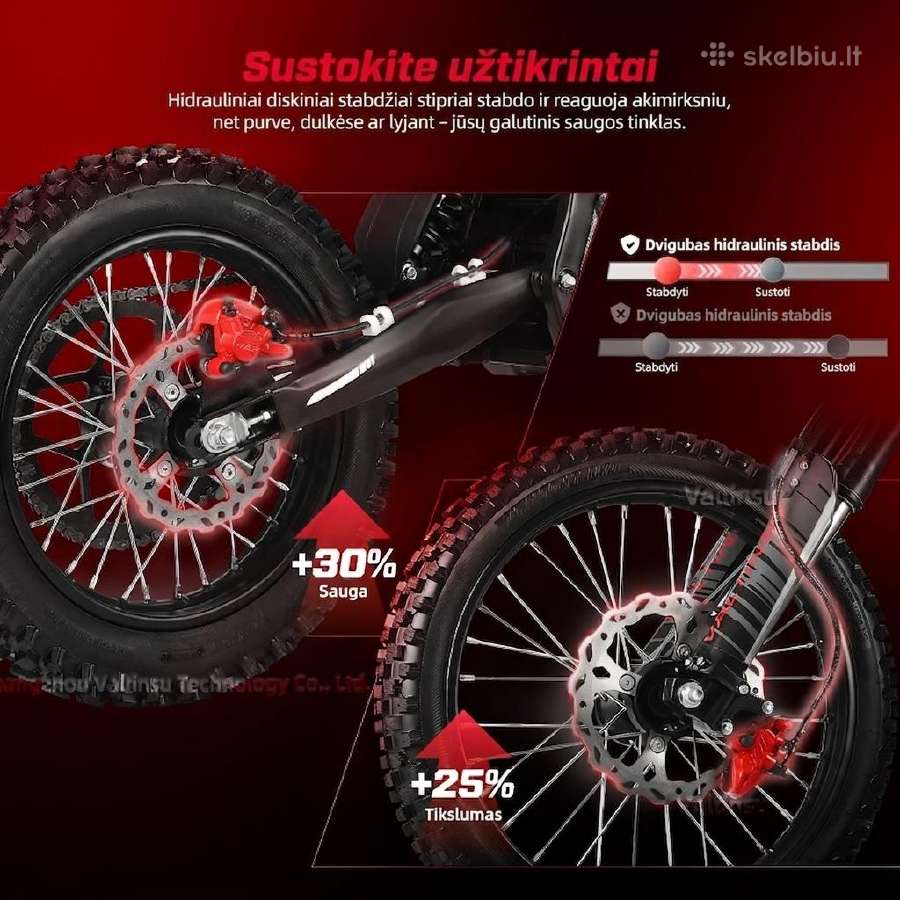 Elektrinis motociklas Valtinsu Em-5 Pro 60v 5600w - nuotraukos Nr. 12