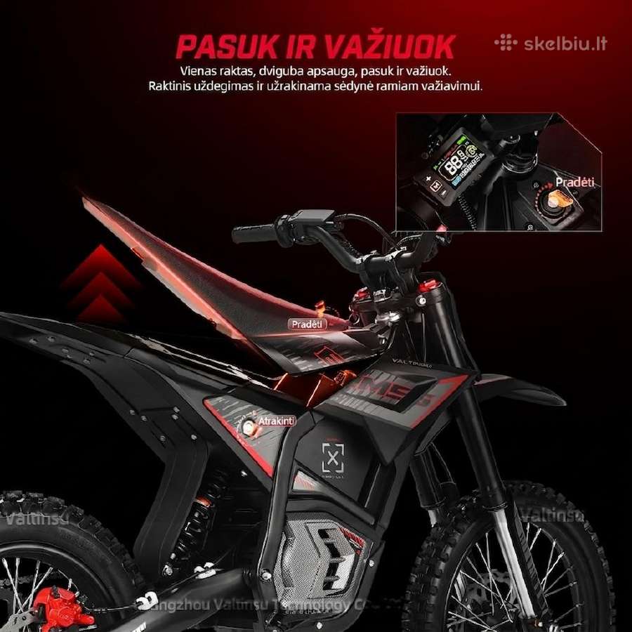 Elektrinis motociklas Valtinsu Em-5 Pro 60v 5600w - nuotraukos Nr. 13