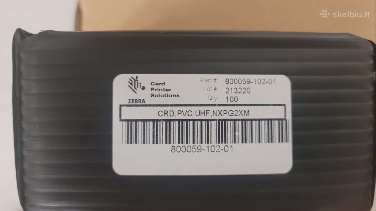 Zebra kortelės Uhf, Rfid spausdinimui