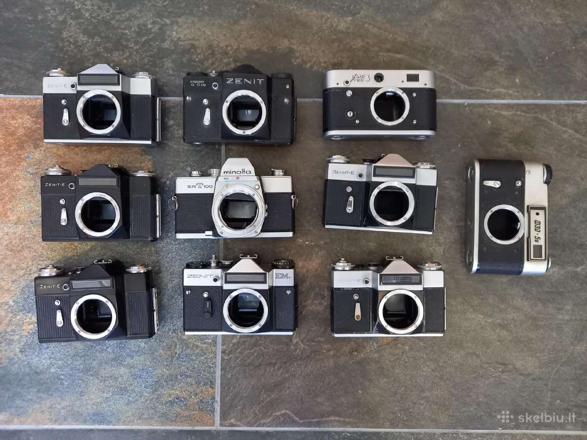 Įvairūs fotoaparatai ir foto priedai