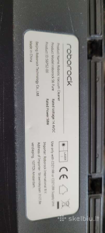 Roborock s6 pure plaunantis siurblys - nuotraukos Nr. 4