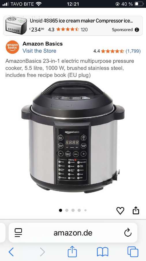 Naujas greitpuodis amazonbasics - nuotraukos Nr. 9