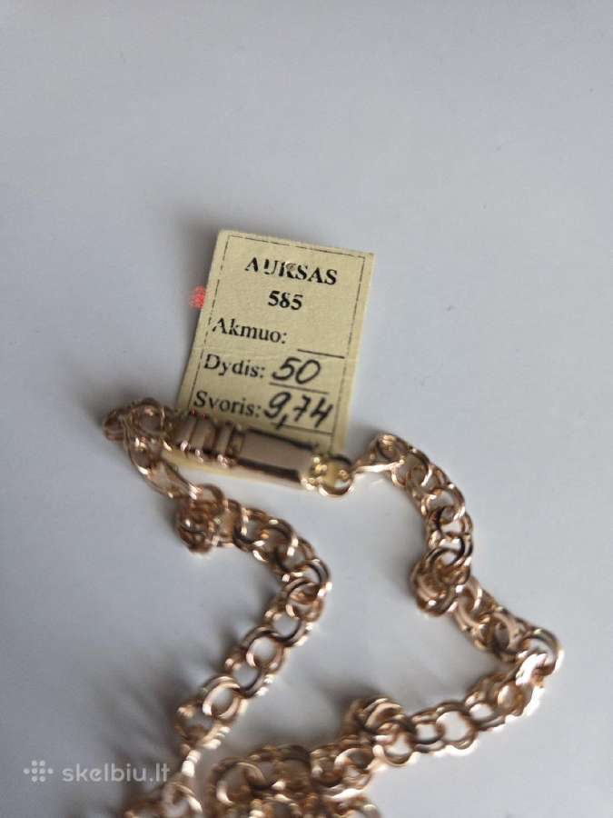 Auksinė grandinėlė 9,74 gr. 50 cm. - nuotraukos Nr. 2