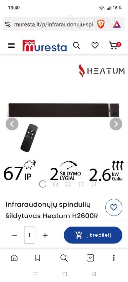 Heatum H2600r Evolution - nuotraukos Nr. 2