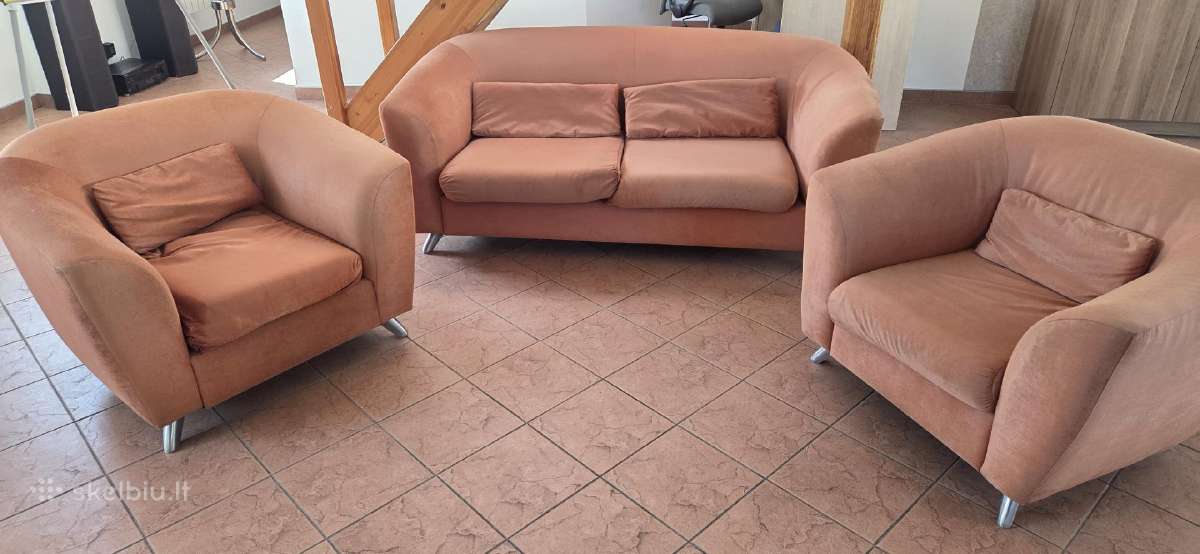 Dovanojama! Skubiai! Sofa +2 Foteliai