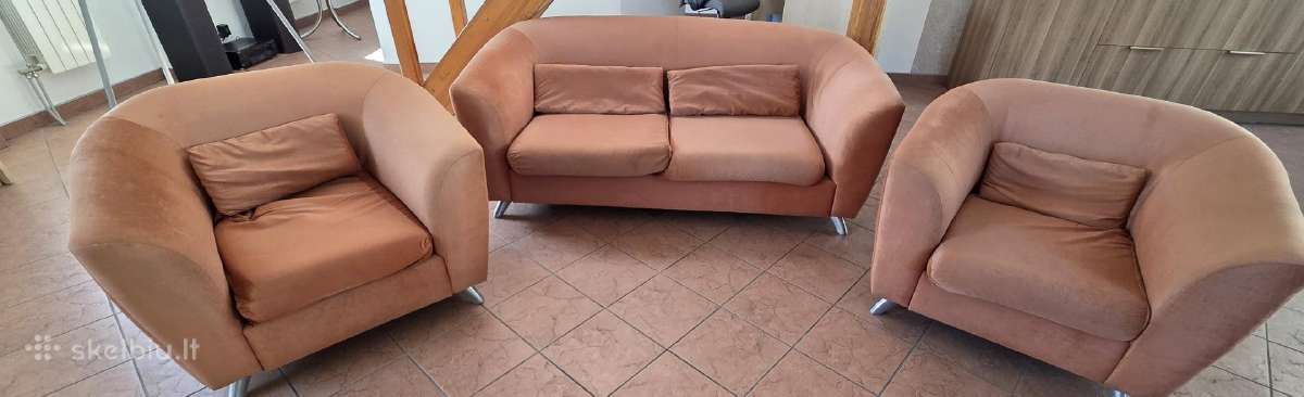 Dovanojama! Skubiai! Sofa +2 Foteliai - nuotraukos Nr. 2