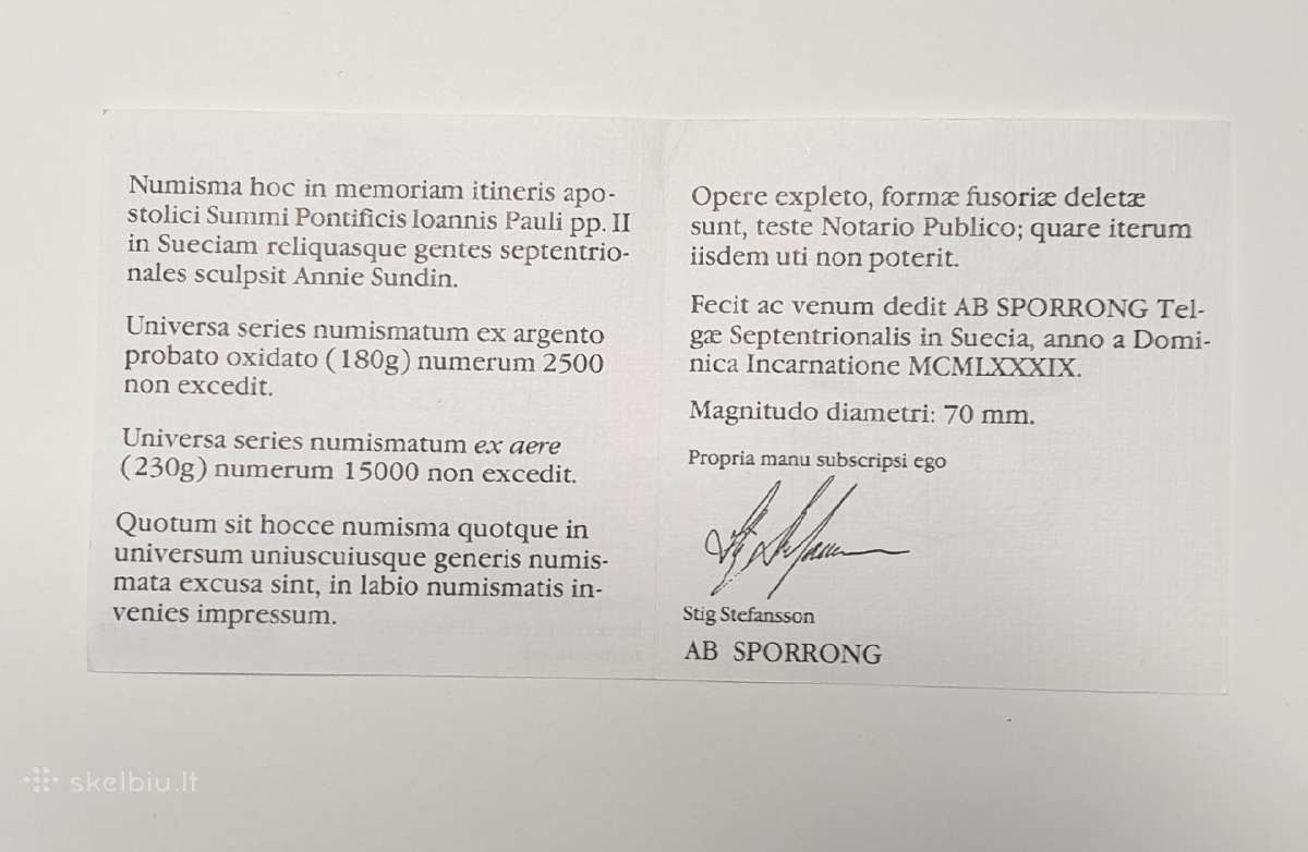 Stalo medalis popiežius Jonas Paulius II - nuotraukos Nr. 8