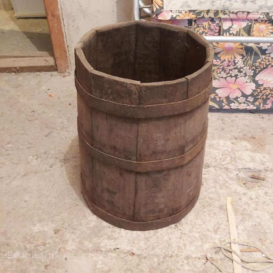 Ąžuolinis kubiliukas apie 30l talpos